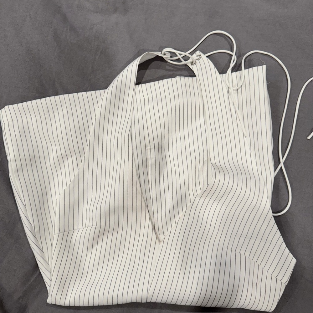 Lioness Foam Pinstripe Mariner Mini Dress - Picture 4 of 5